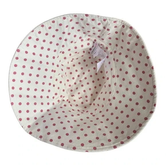 Isaac Mizrahi Live! Reversible Women's Bucket Hat Pink Polka Dot - Picture 7 of 12